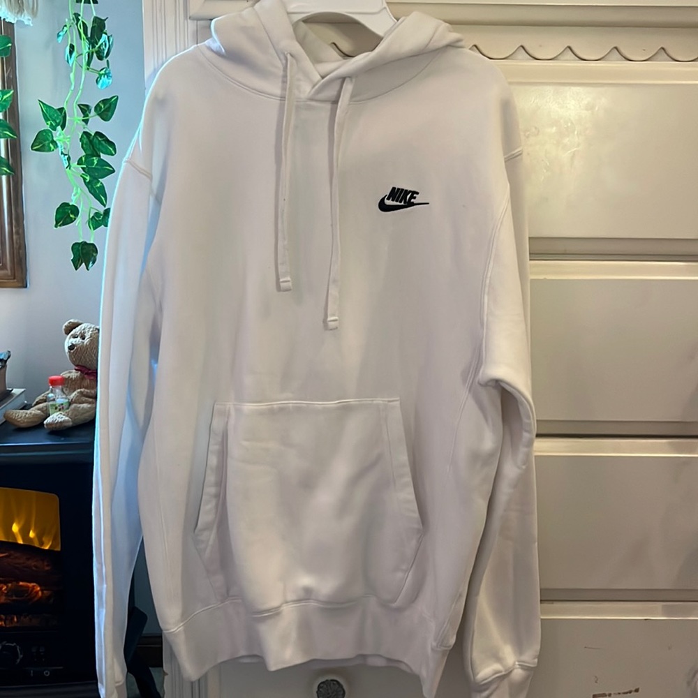 White Nike sweatshirt